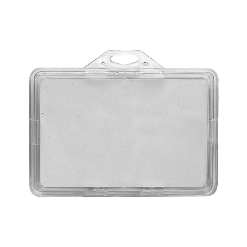 Porta badge totalmente sicuro per 1 o 2 tessere trasparente