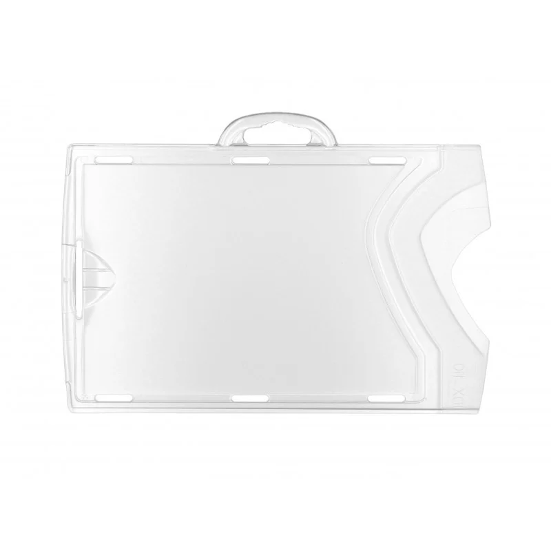 Porta badge borsetta trasparente - formato orizzontale
