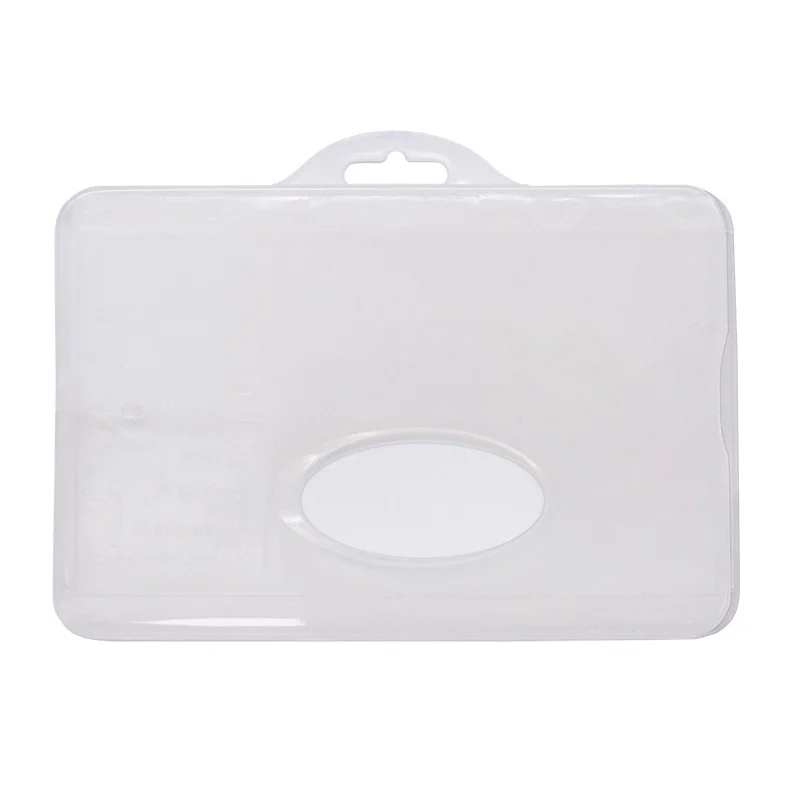Porta badge biodegradabile trasparente