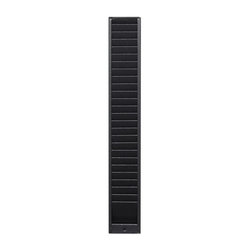 Rastrelliera porta badge in metallo da 25 posti orientamento tessera verticale