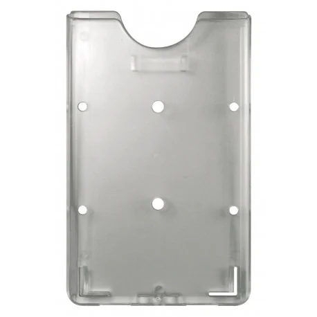 Porte badge satinato da due lati verticale