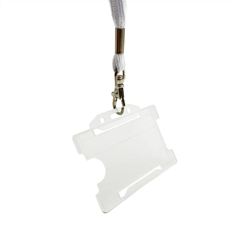 Porta badge in plastica biodegradabile per 1 tessera