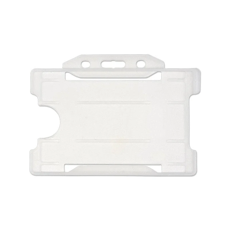 Porta badge in plastica biodegradabile per 1 tessera