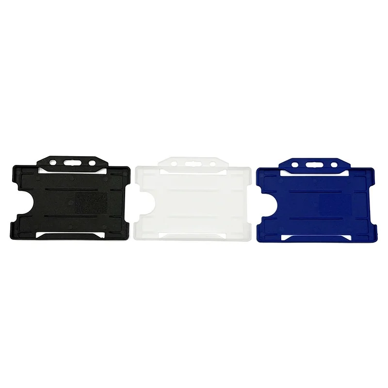 Porta badge in plastica biodegradabile per 1 tessera