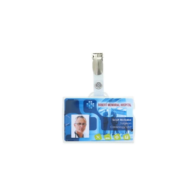 Porta badge rigido pronto al uso
