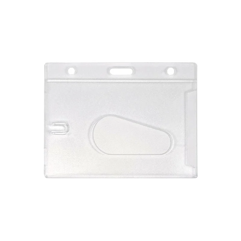 Porta badge satinato per 1 tessera