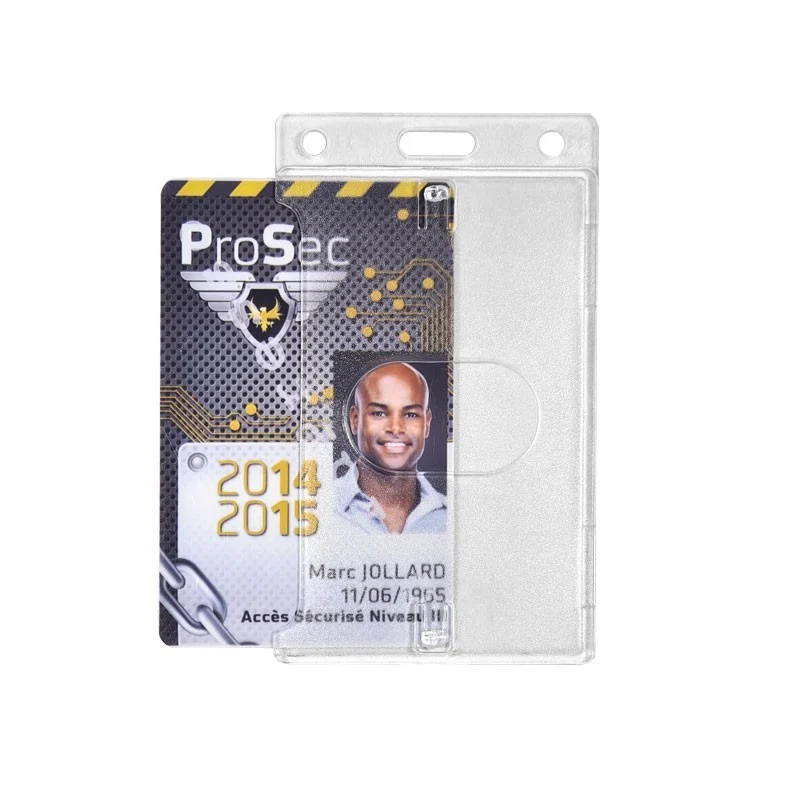 Porta badge semirigido anti RFID NFC