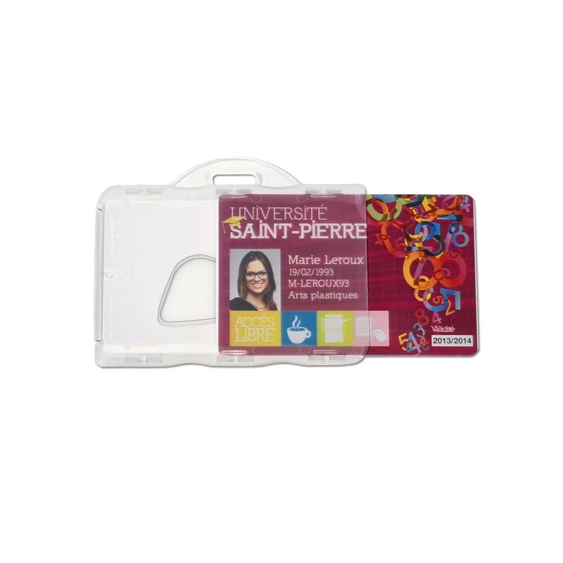 Porta badge semirigido anti RFID NFC