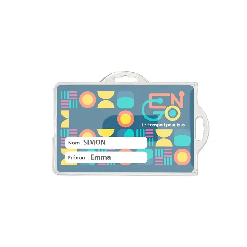 Porta badge semirigido riciclabile
