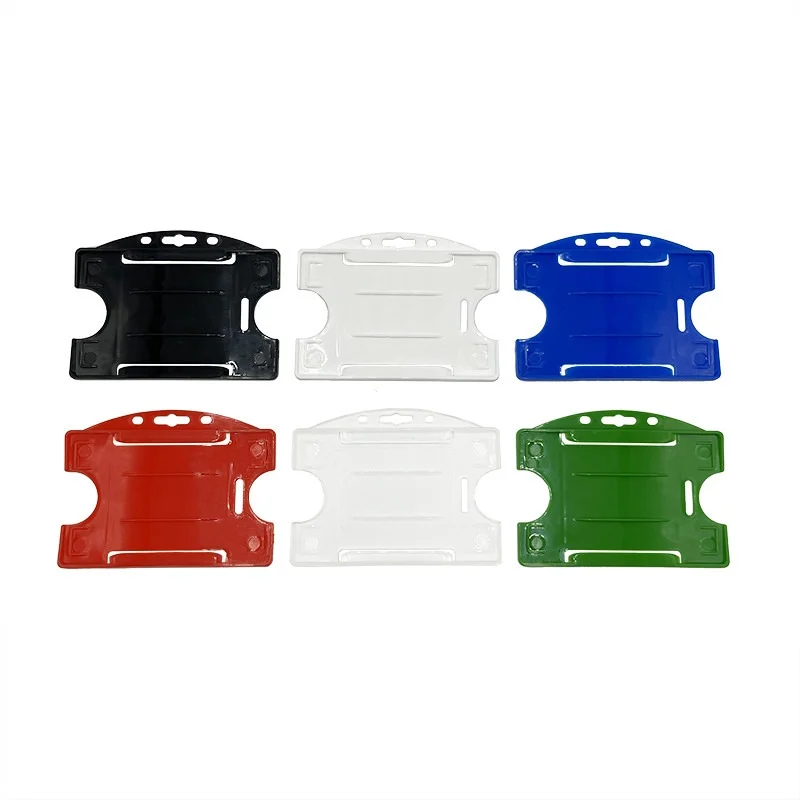 Porta badge aperto per una tessera a colori