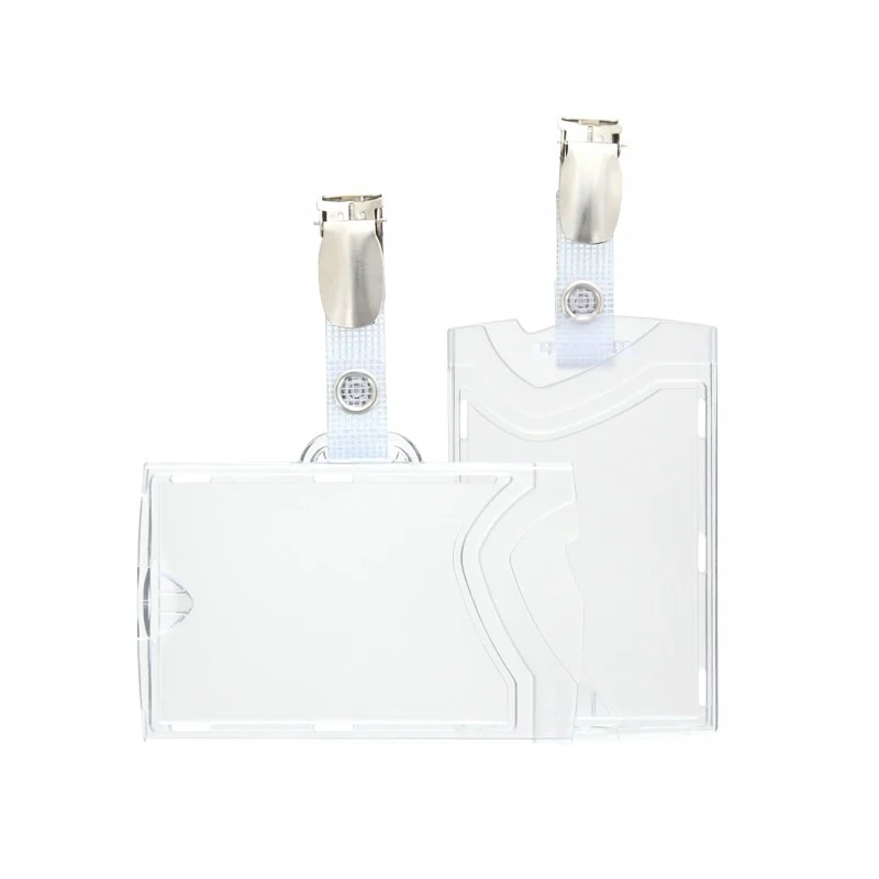 porta badge con clip