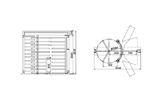 Tornelli a tutta altezza Kentaur FTS-M01 – Vulcano Sas disegno tornelli a tutta altezza Kentaur FTS-M01